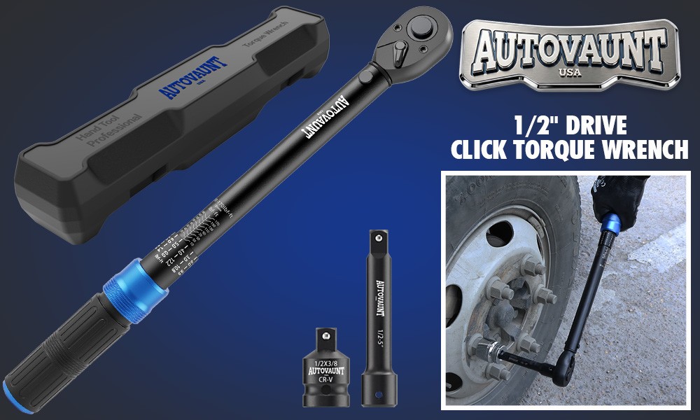 1/2″ Torque Wrench Snap Socket Professional Drive Click Ratcheting Father’s Day
