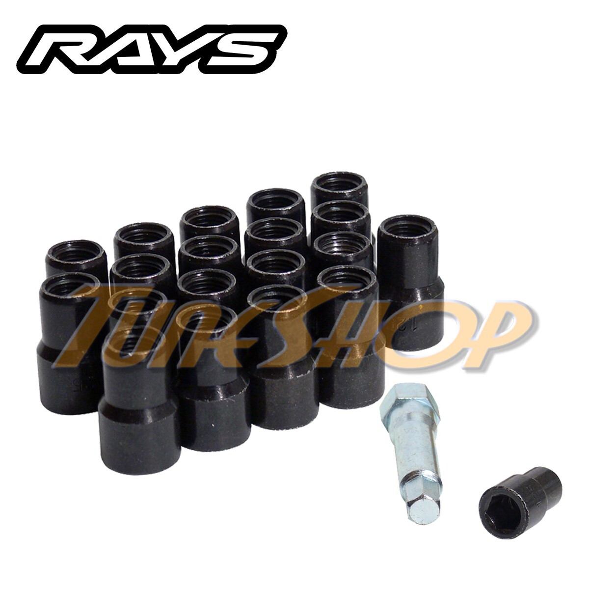 VOLK RACING RAYS 20 PCS GTC GT-C AV3 WHEEL SPECIAL LUG NUTS W KEY 12X1.5 1.5 L