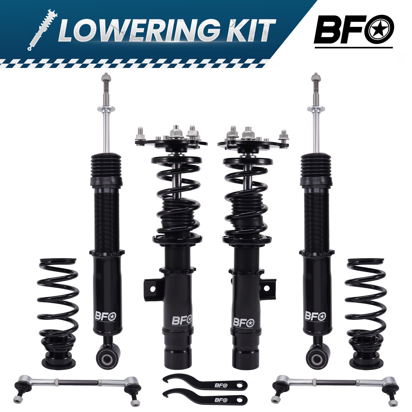 BFO Adjustable Coilover Struts Kit for Honda Civic SI Coupe Sedan 17-21