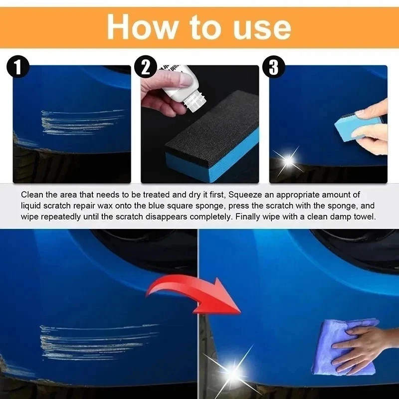 Car Scratch Remover Paint Care Tools Auto Swirl Remover Scratches Repair Polishi