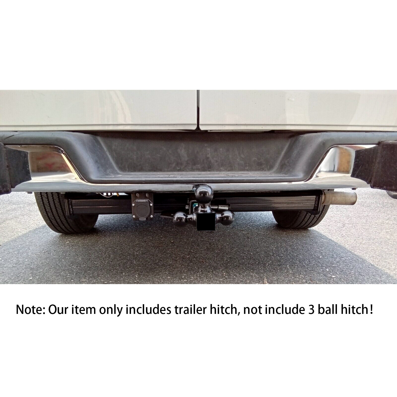 2″ Receiver Trailer Class 3 Tow Hitch For 96-24 Chevy Express GMC Savana Van