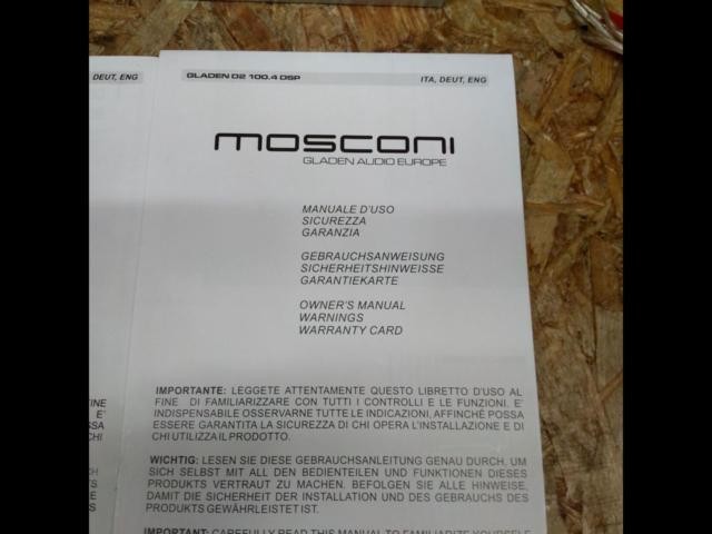 MOSCONI D2 100.4 DSP+RCD