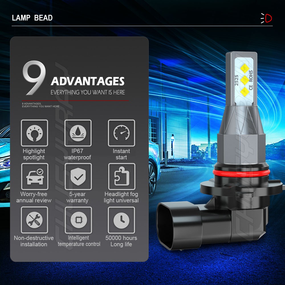 For Ram 1500 2011-2018 LED Headlight KIT Hi Lo Beam + Fog Light Bulbs 360000LM