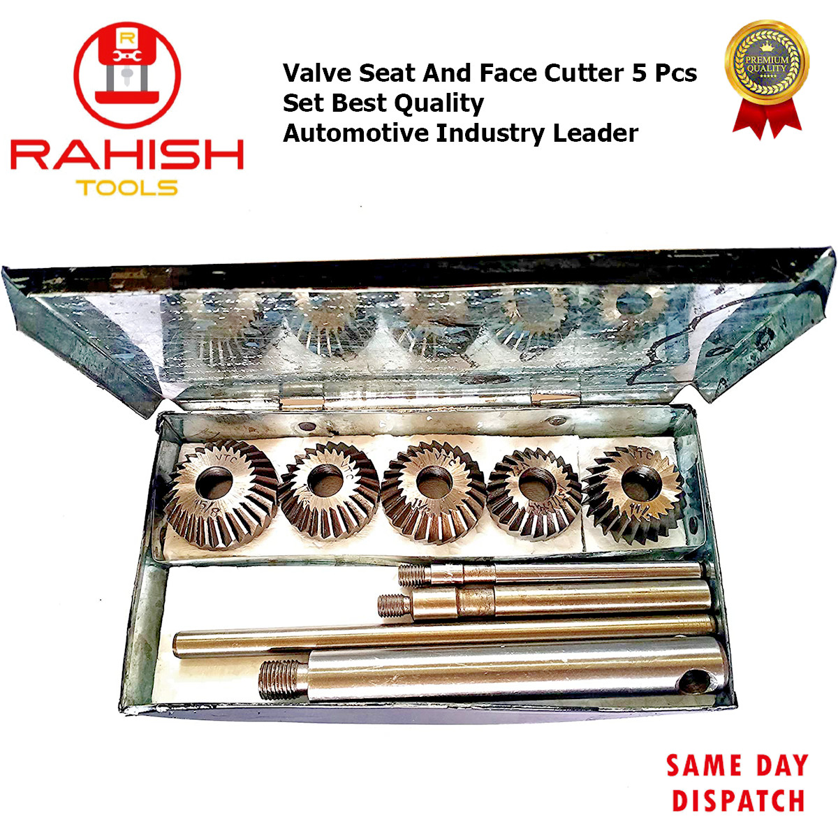 Valve Seat And Face Cutter 5 Pcs Set Automotive Industry Leader USA ACTOOLS