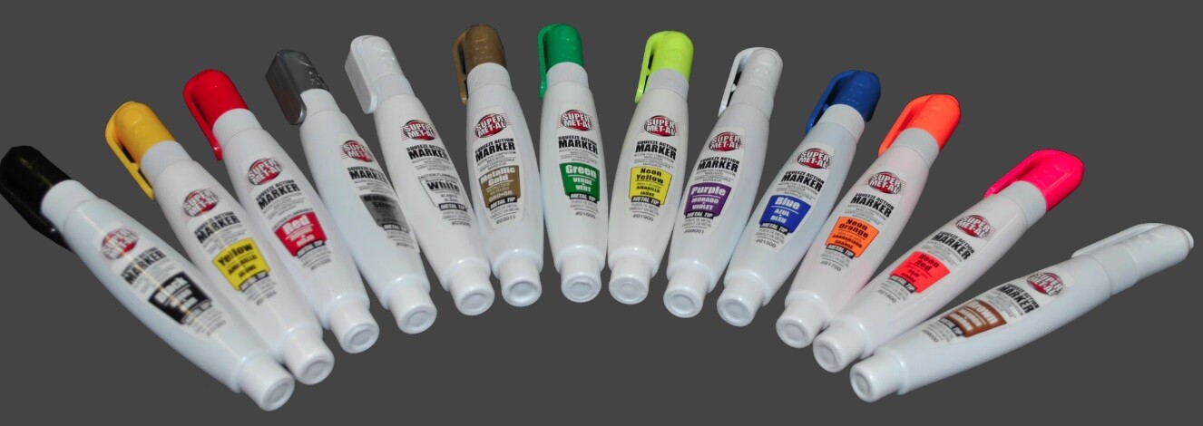 Super Met-Al Markers: Metal Tip & All Colors