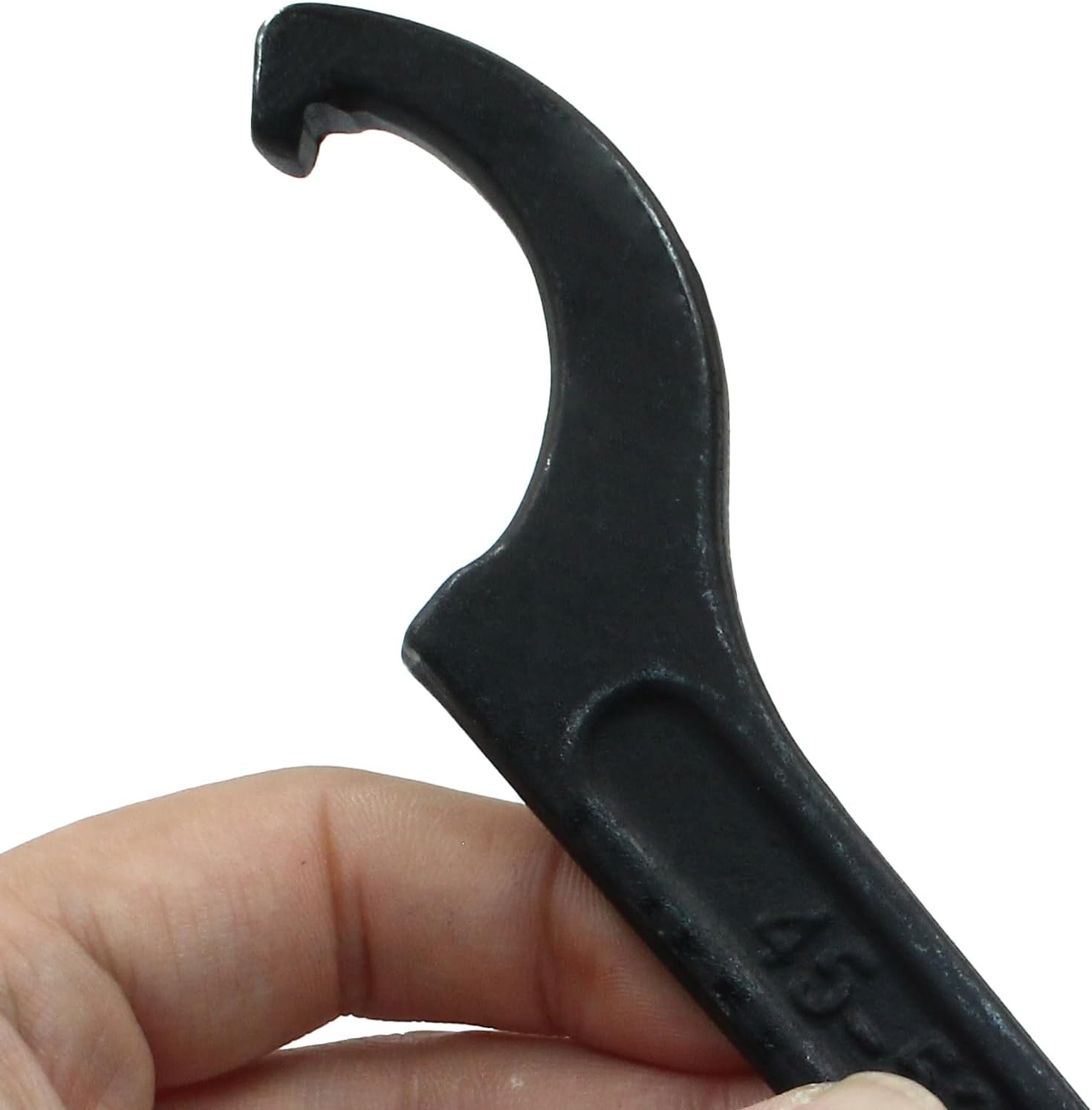 45-52mm C-Hook Spanner Wrench in Black Carbon Steel – Ergonomic Design