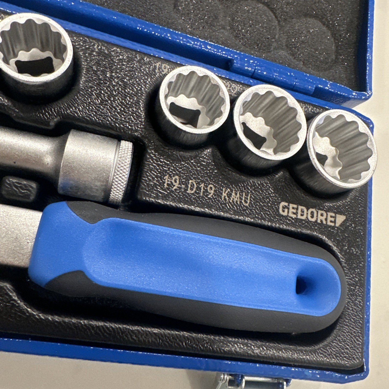 Gedore Ratchet & Socket Set 1/2 Drive 19 KMU-20 Metric – Made In Germany