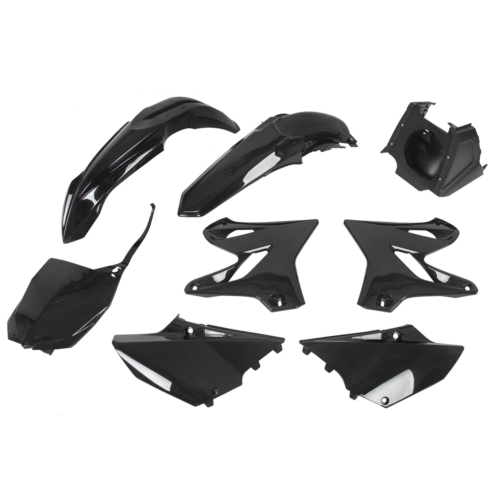 For Yamaha YZ125 YZ250 2002-2020 Restyle Black Plastic Kit Set 2018 Style