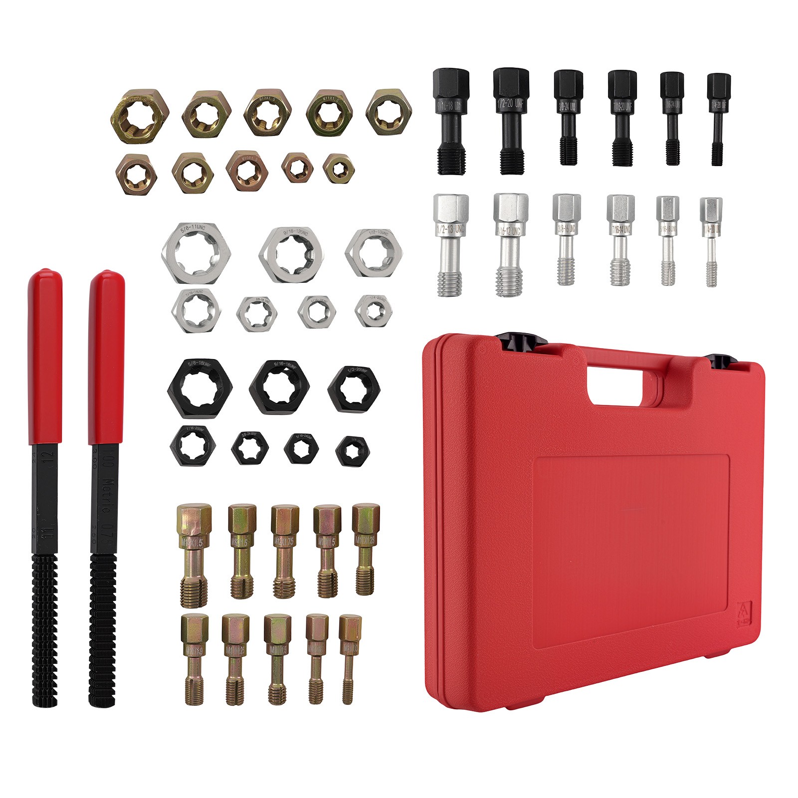 48Pc Thread Cleaner Rethreading Master Kit Thread Repair Thread Chaser Tool Set