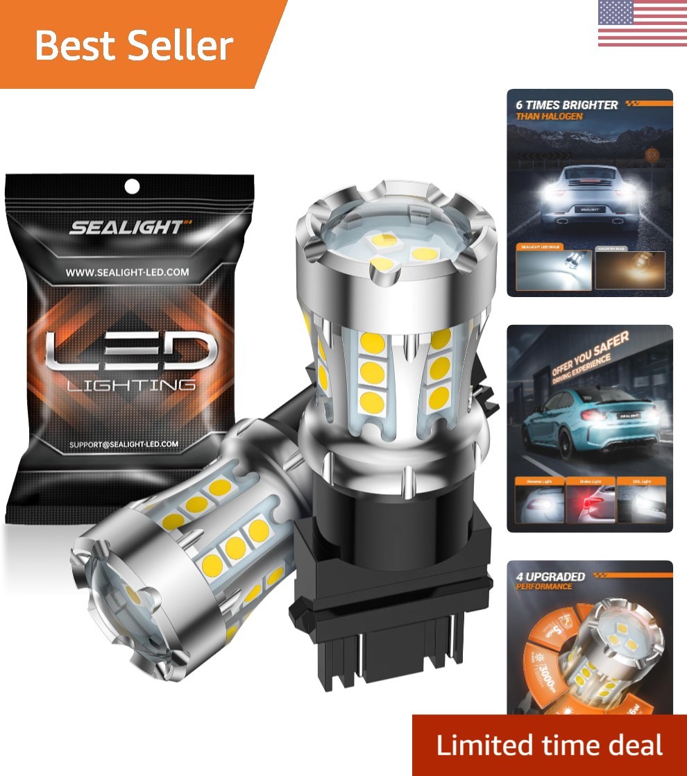 High-Performance 3157 LED Bulbs – Instant-On, Easy Installation, 50,000 Hours