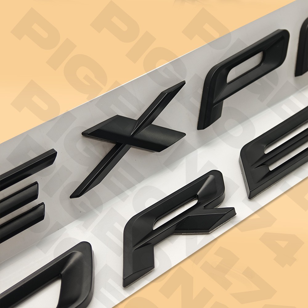 Front Upper Hood Emblem For Explorer 20-26 Replacement Raised Letter Matte Black