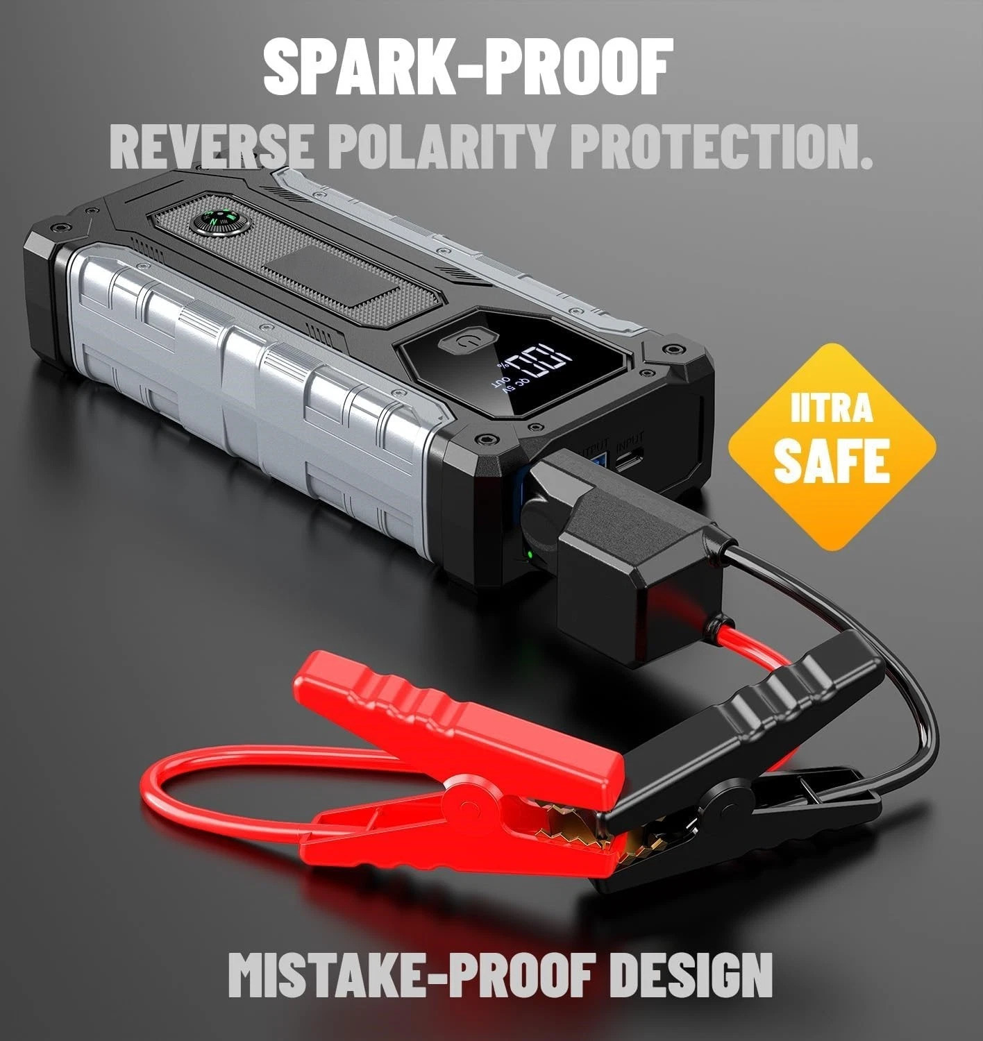 Car Jump Starter 4000A, Jump Starter Battery Pack for Up to10.0L Gas8.0L Diesel