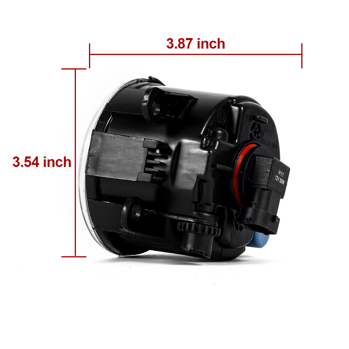 2pcs Driver&Passenger Fog Light Lamp + H11 Bulb 55w Right & Left Car Accessories