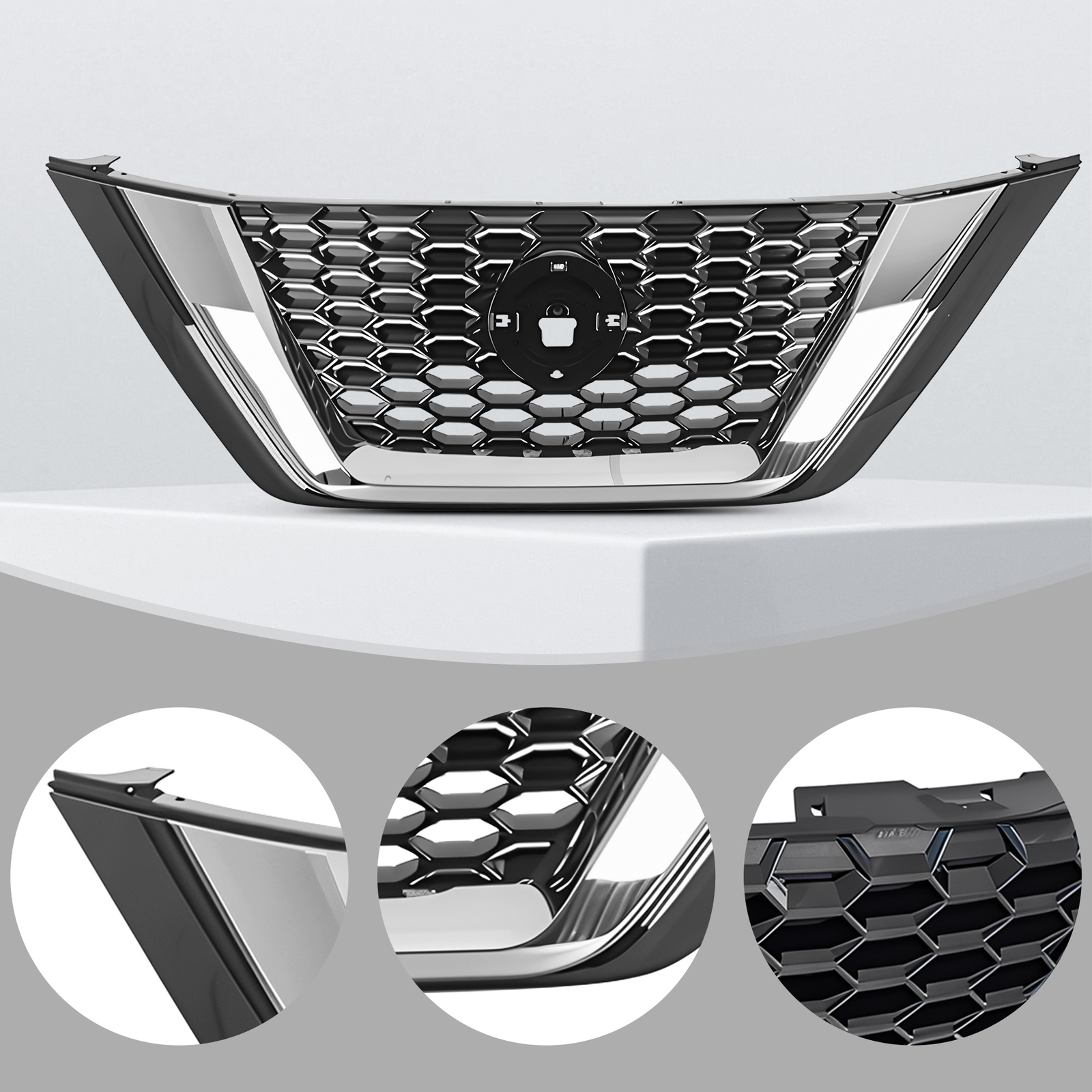 Chrome&Black Front Grille Assembly 623109UF0A For 2019-2023 Nissan Murano