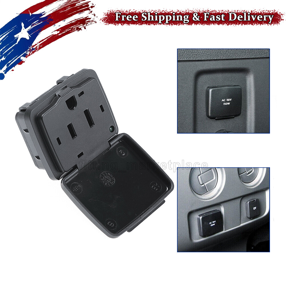 For Ford F-250 Lincoln Center Console Rear AC Power Outlet Socket Plug 110V 150W