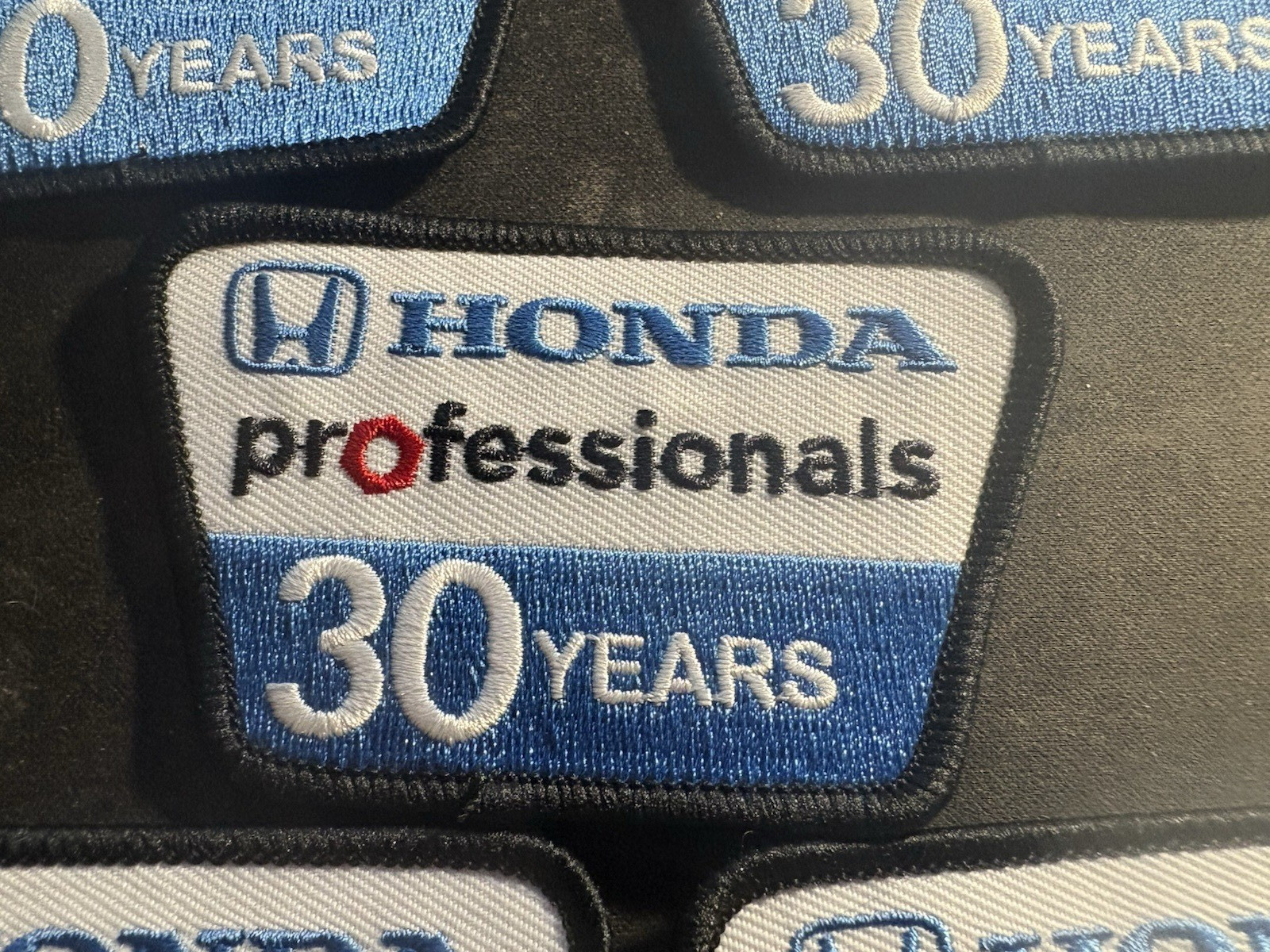 Honda 30 YEARS!! Auto Technician Recognition Uniform Patch, Embroidered Set of 5