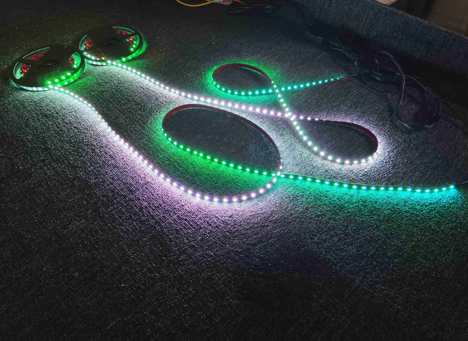 IP65 Dream Chasing Flowing 300LEDs Strips Lights 5Meters x2PCS Remote APP Kit