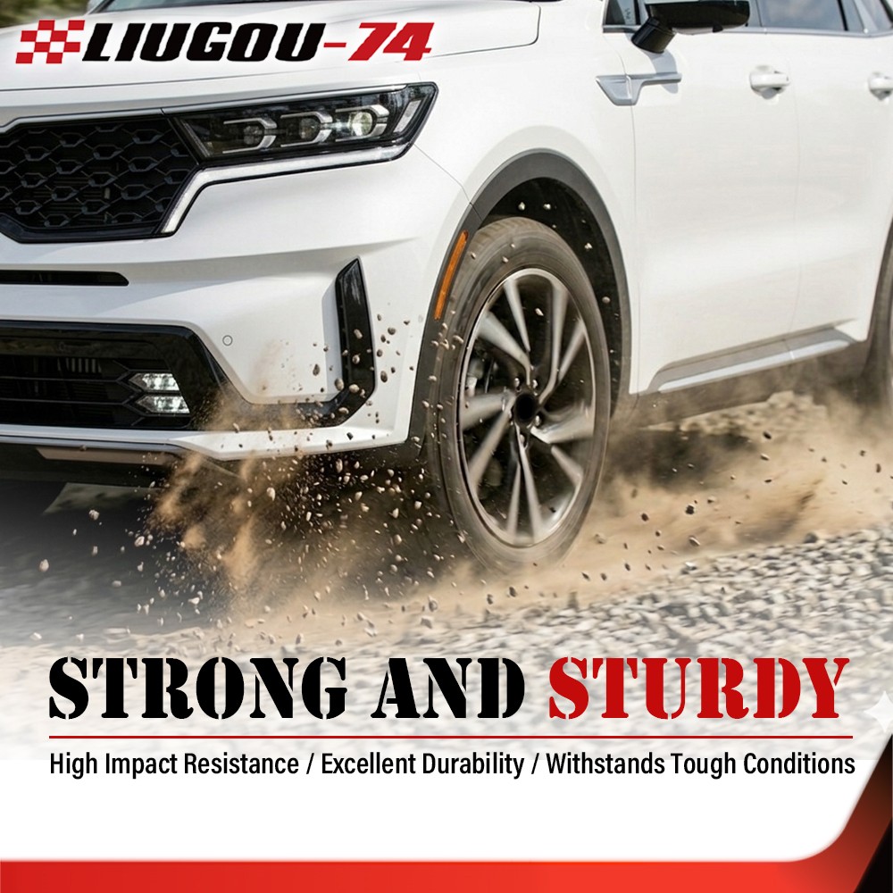 Front Left & Right Side Inner Fender Liners Black Fit For 2019-2020 Kia Sorento