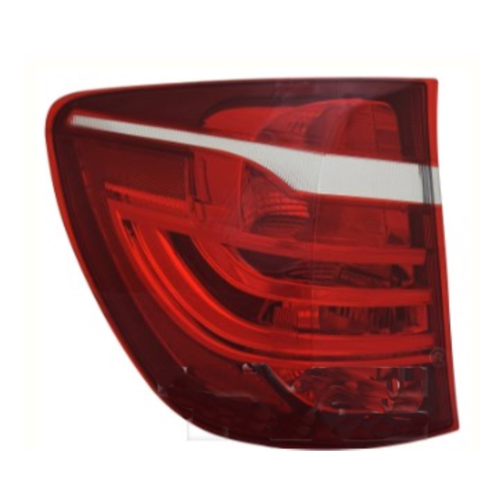 For BMW X3 2011-2017 Tail Light Driver Side, Outer | CAPA | Red Lens | Halogen