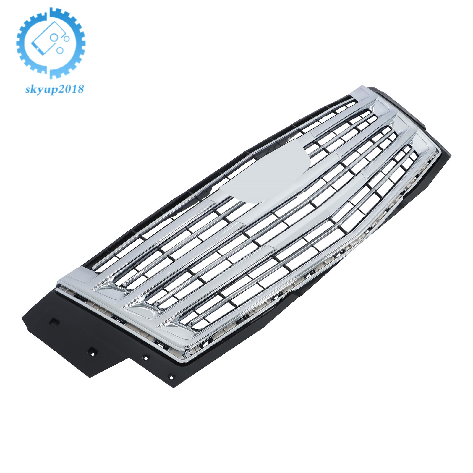Grille Chrome Without Camera Hole Front Upper Side For Cadillac Escalade 2015-20