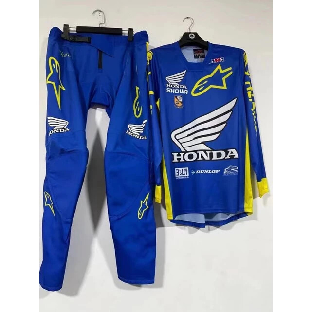 Alpinestars Honda HRC Motocross Racing Gear Set Jersey/Pants Combo MX Suit