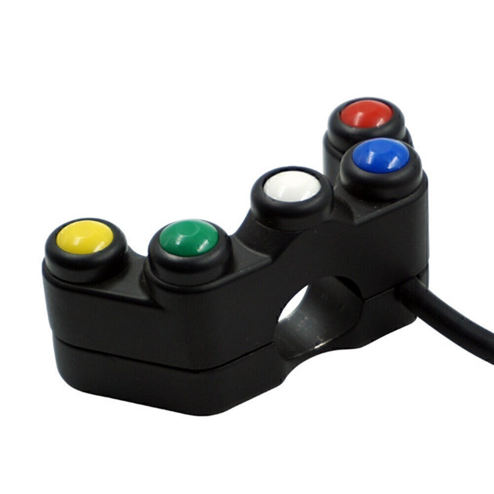 7/8″ 22mm Universal Handlebar Switch 5 button Array Switches Plastic Motorcycle