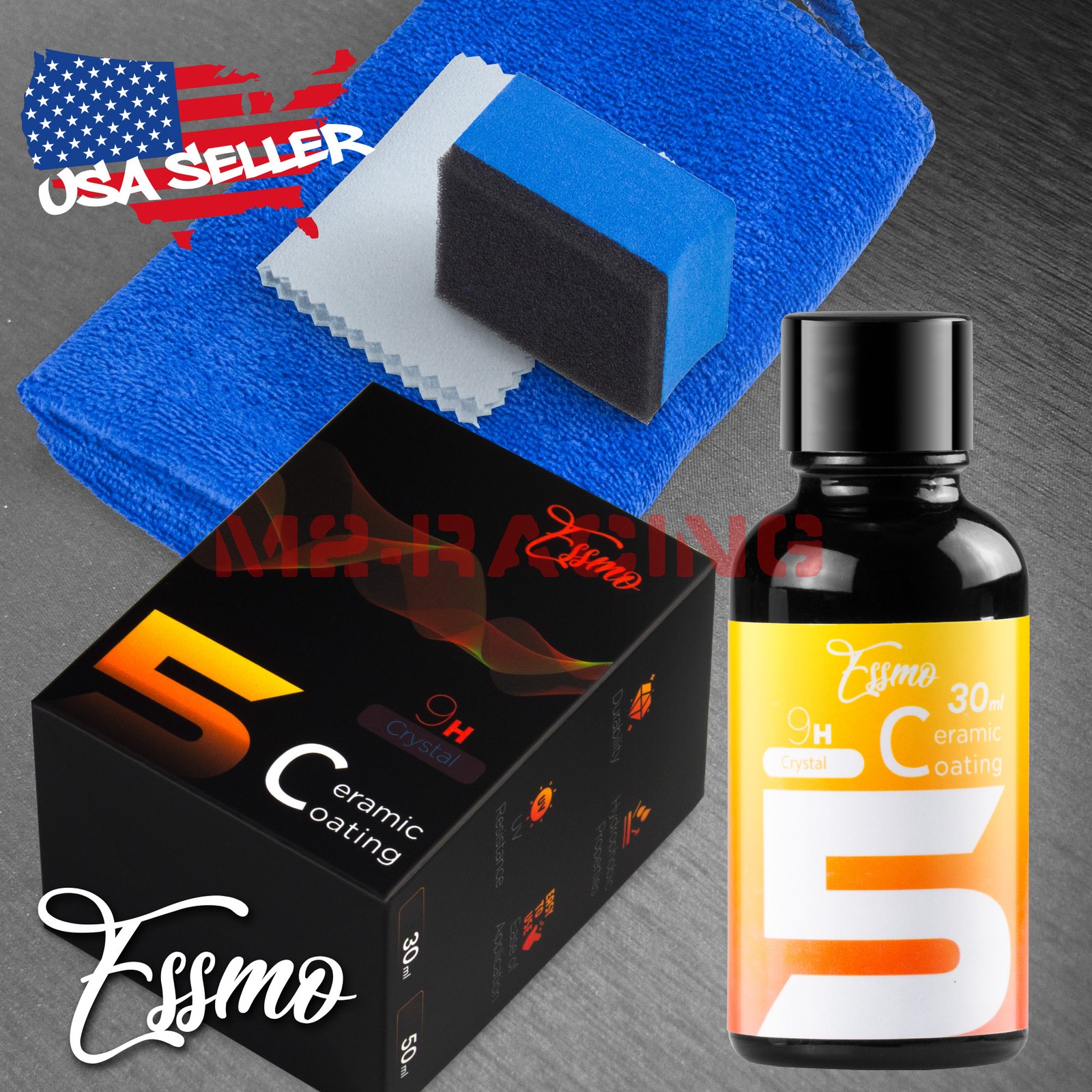ESSMO 5 Year 9H Crystal Ceramic Coating Car Auto Paint Protection Kit Detailing