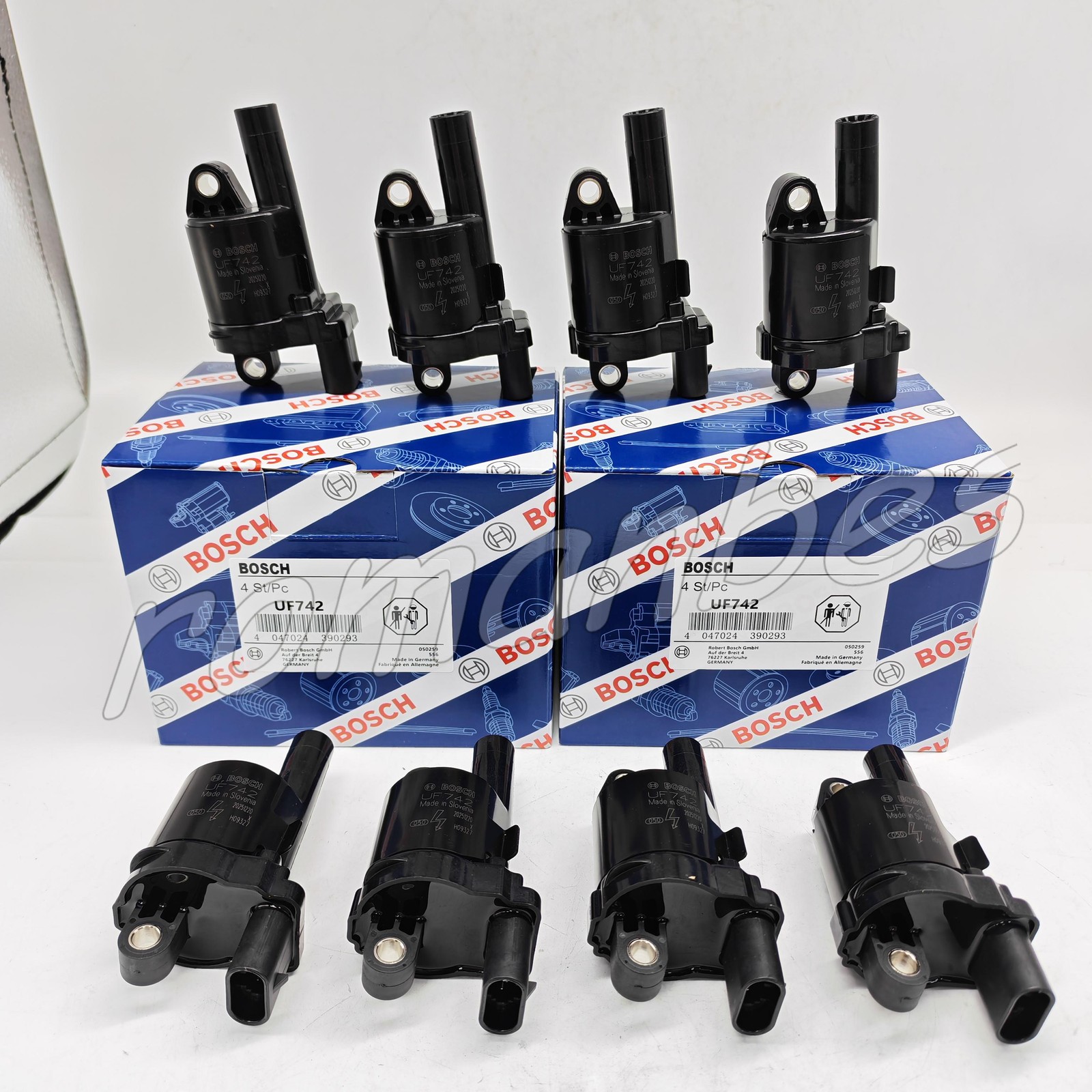 8X Round Ignition Coils for Chevy Silverado GMC Sierra 1500 V8 6.2L UF742 Bosch