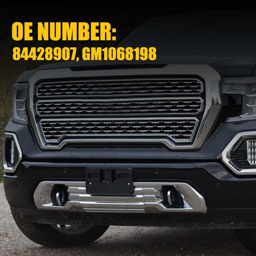 Front License Plate Tag Bracket Holder GM1068198 For 2019-2022 GMC Sierra 1500 T