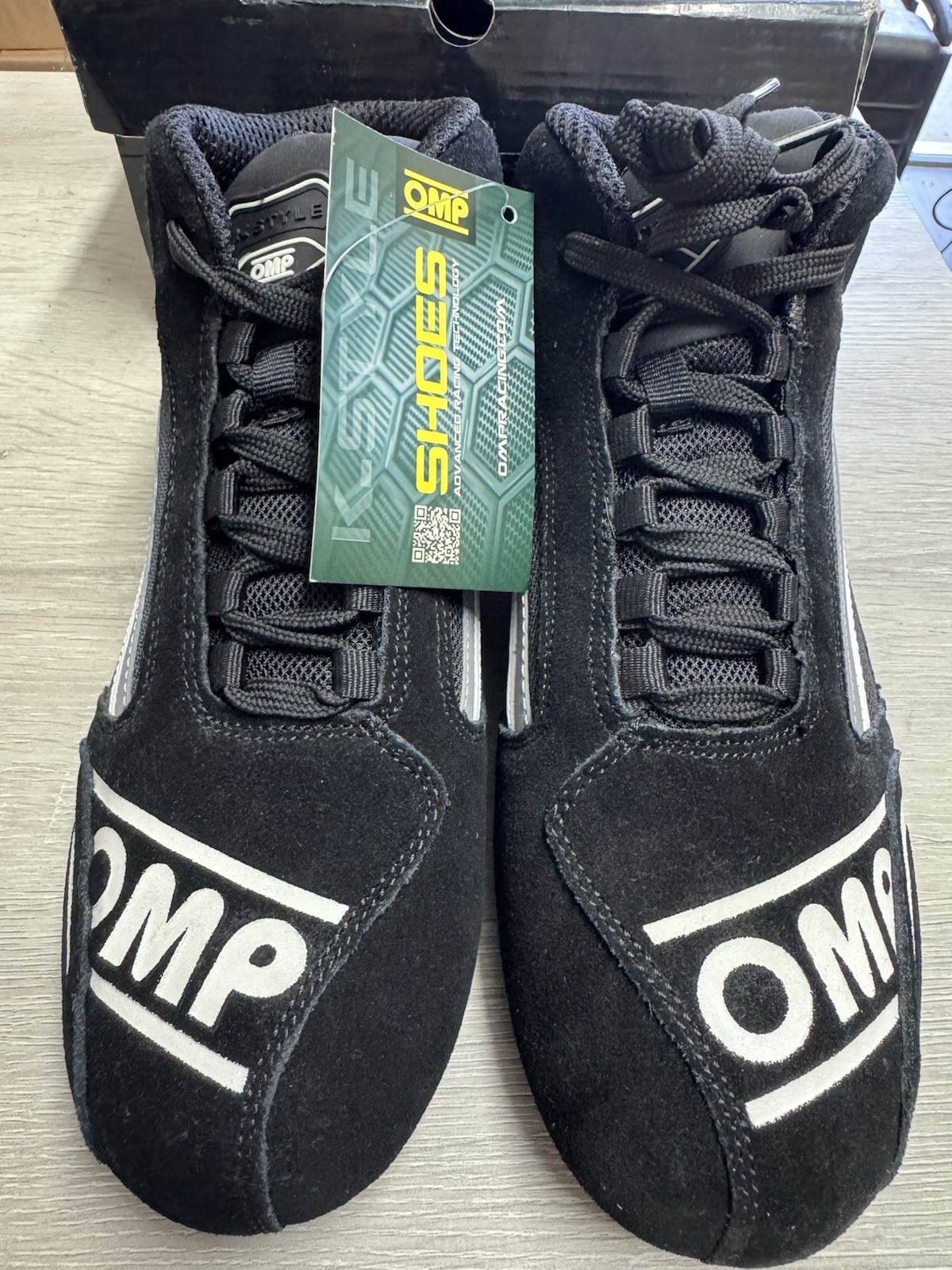 OMP Unisex-Adult KS-3 Shoes (Black/White, Size 41 EU) – NEW