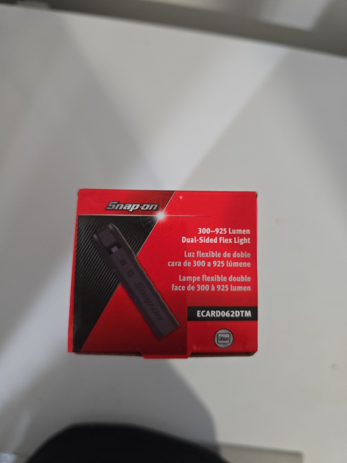 Snap-on FLEX LIGHT ECARD062DTM 300-925 Lumen, Rechargeable Light Black