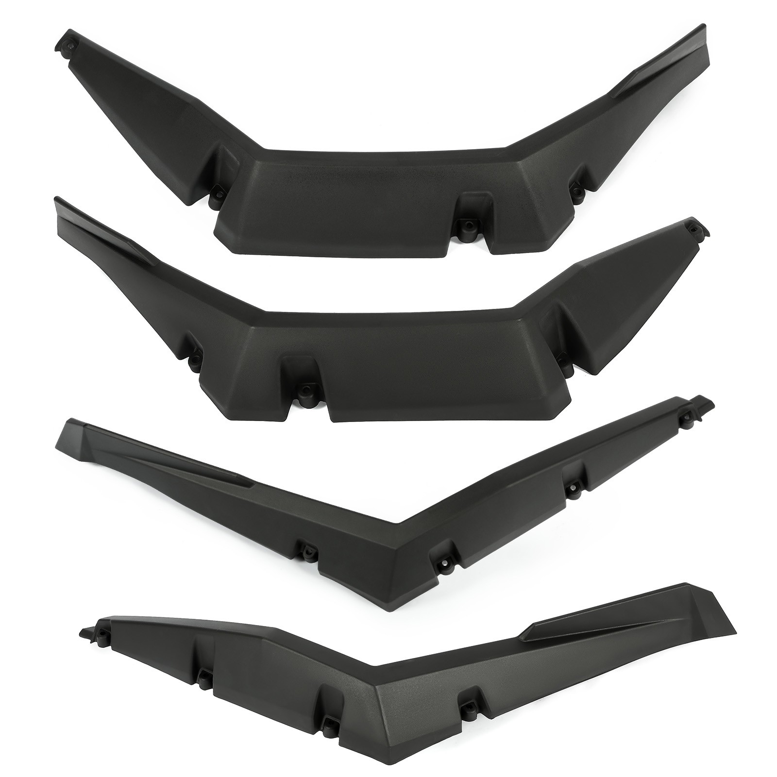 Front Rear Left Right Fender Flares For Polaris RZR S 800 09-14/ RZR 4 800 11-14