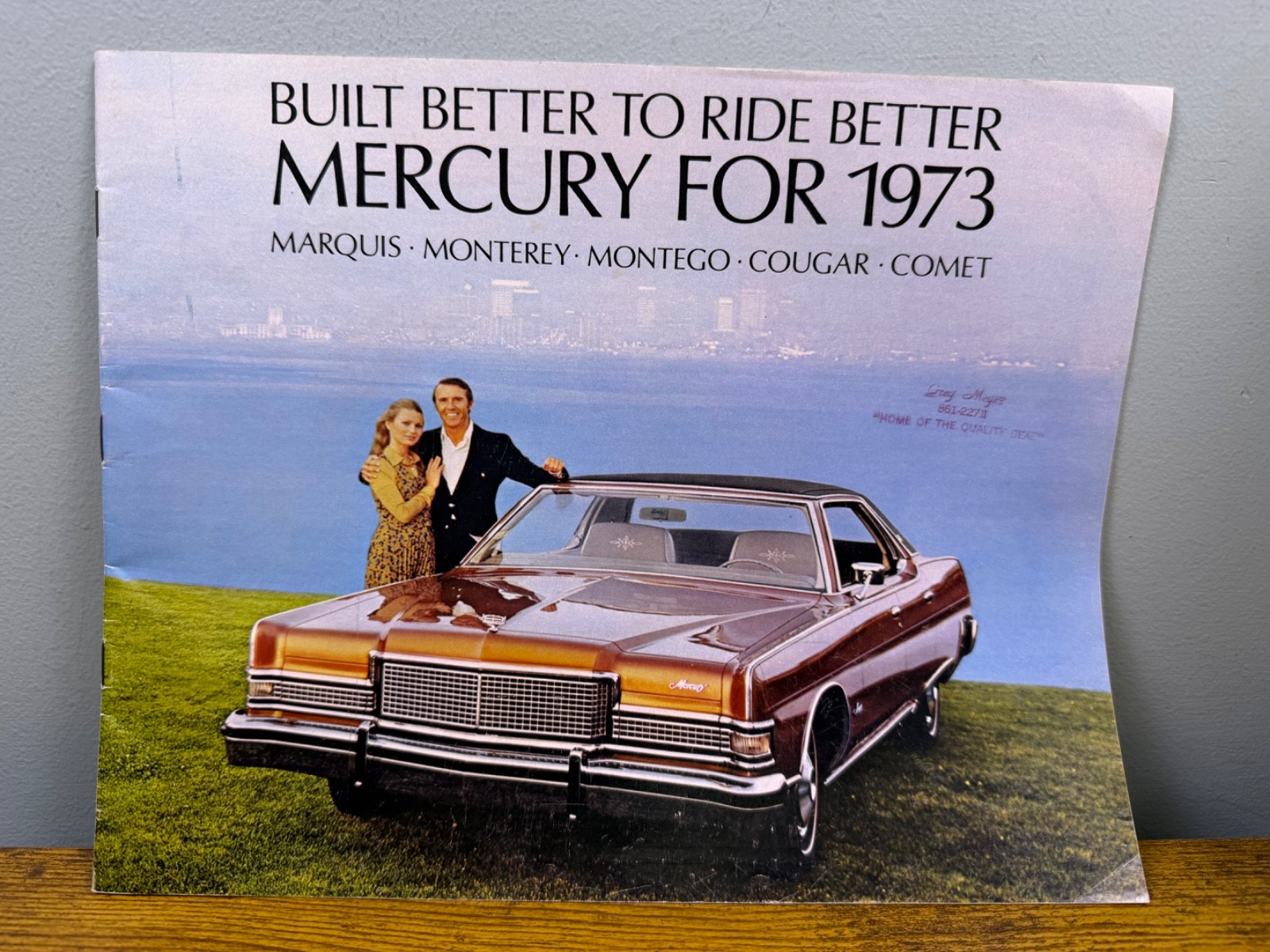 1973 Mercury Marquis Monterey Cougar Comet Montego Sales Brochure Buyer Catalog