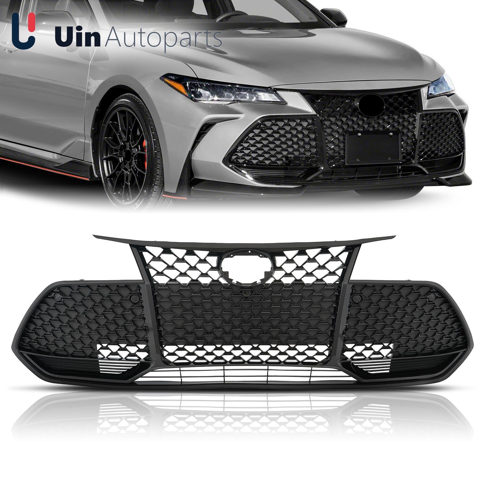 For Toyota Avalon XSE 2019 2020 2021 Black Front Bumper Grille Honeycomb Grill