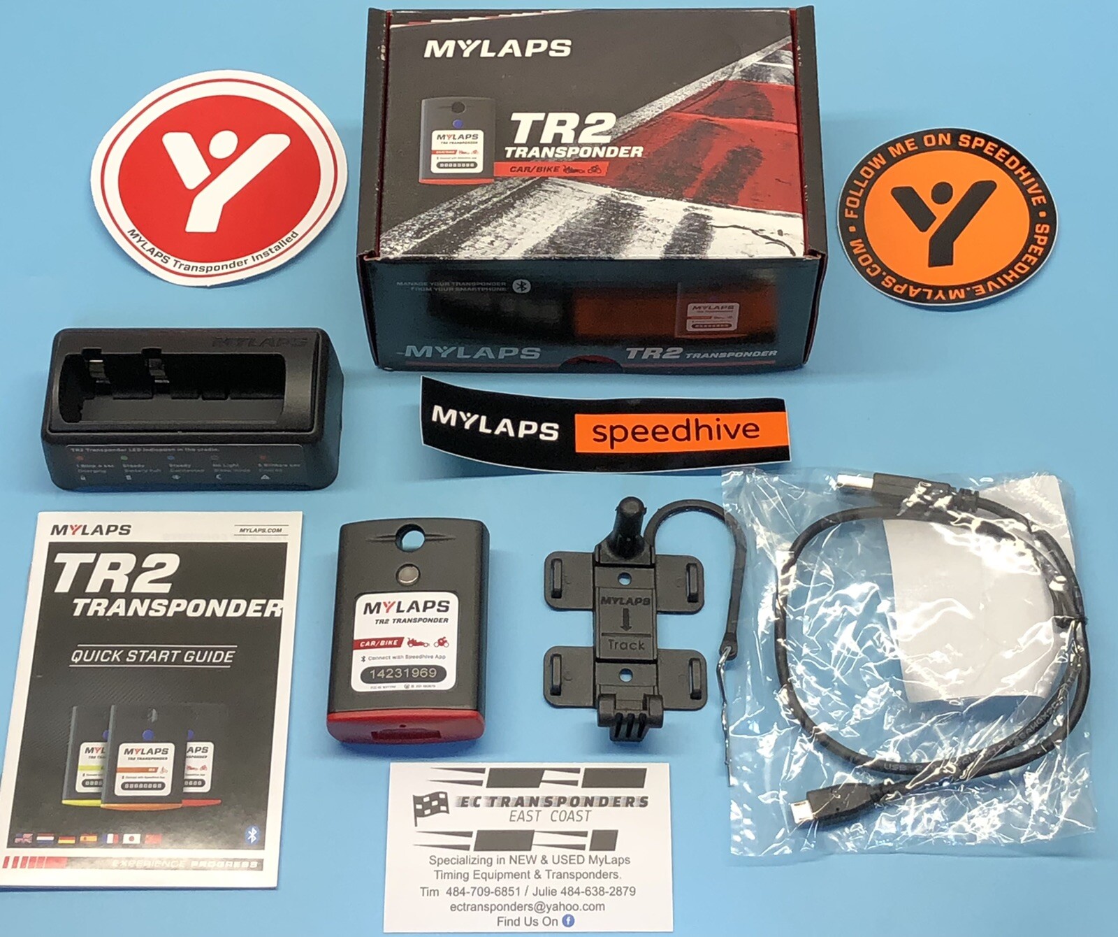 MYLAPS / AMB / TR2 TRANX260 **1 YEAR SUBSCRIPTION** CAR/BIKE TRANSPONDER