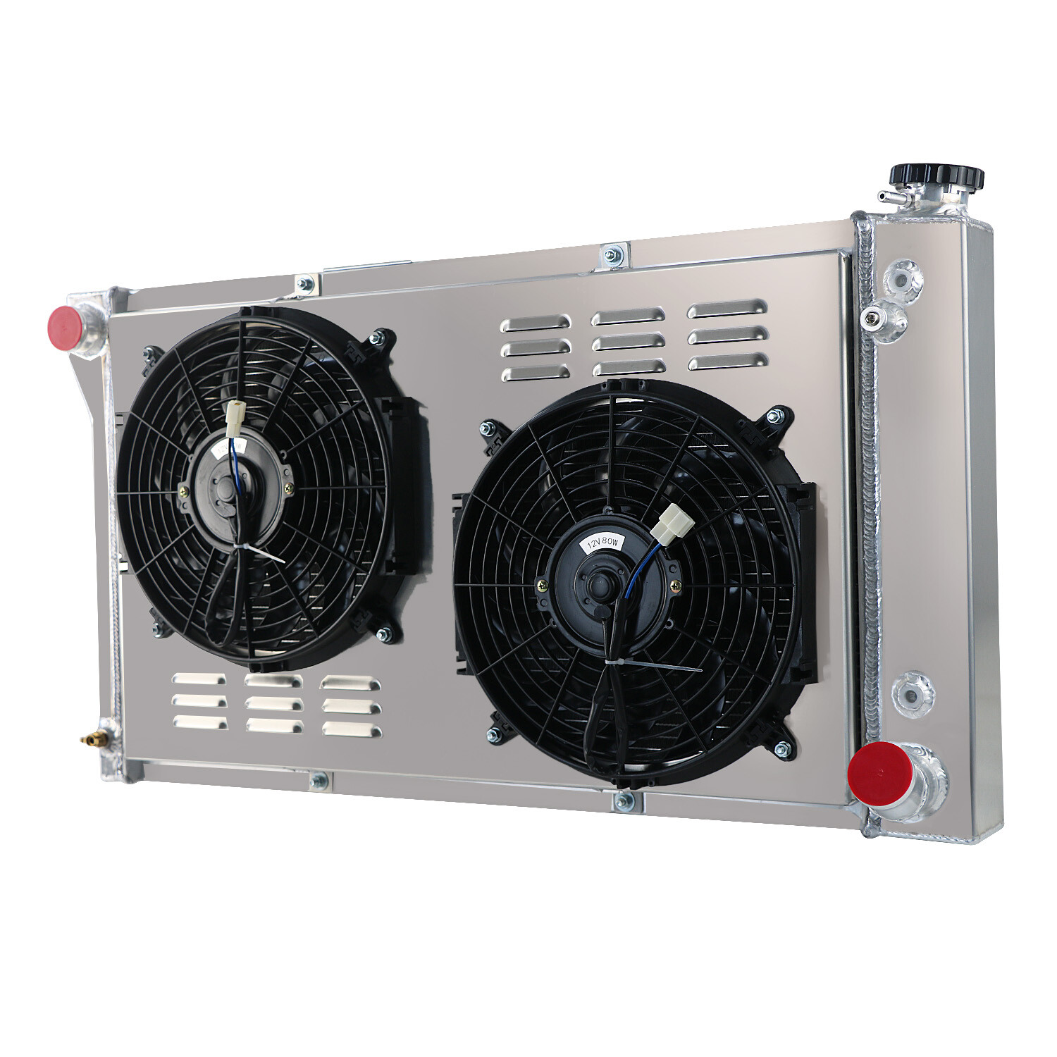 4 Row Radiator Shroud Fan For 1967-1972 Chevy C/K C10 C20 C30 GMC K1500 K2500