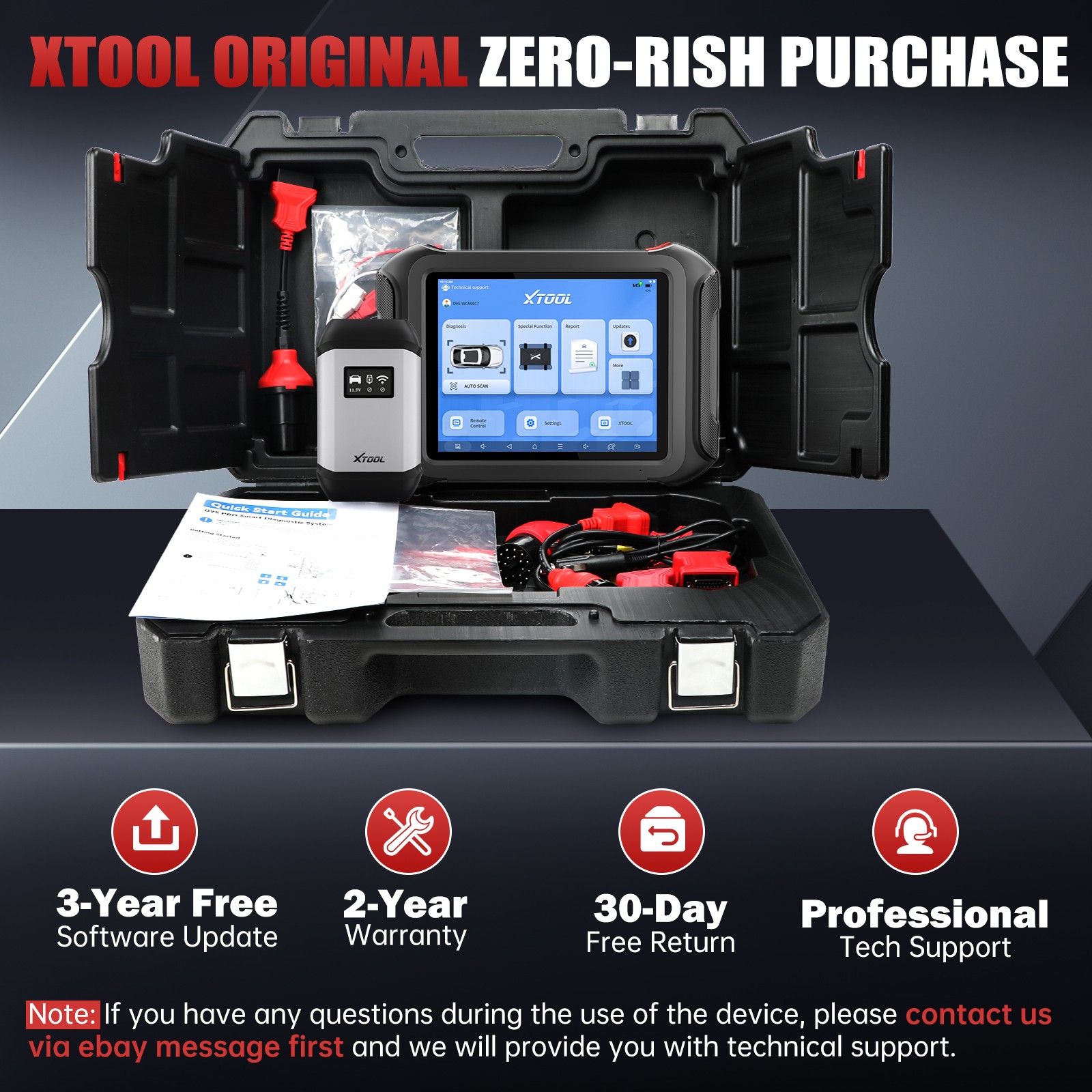 ✅XTOOL D9S PRO Auto Diagnostic Scanner Tool ECU Key Programming 45+ Services