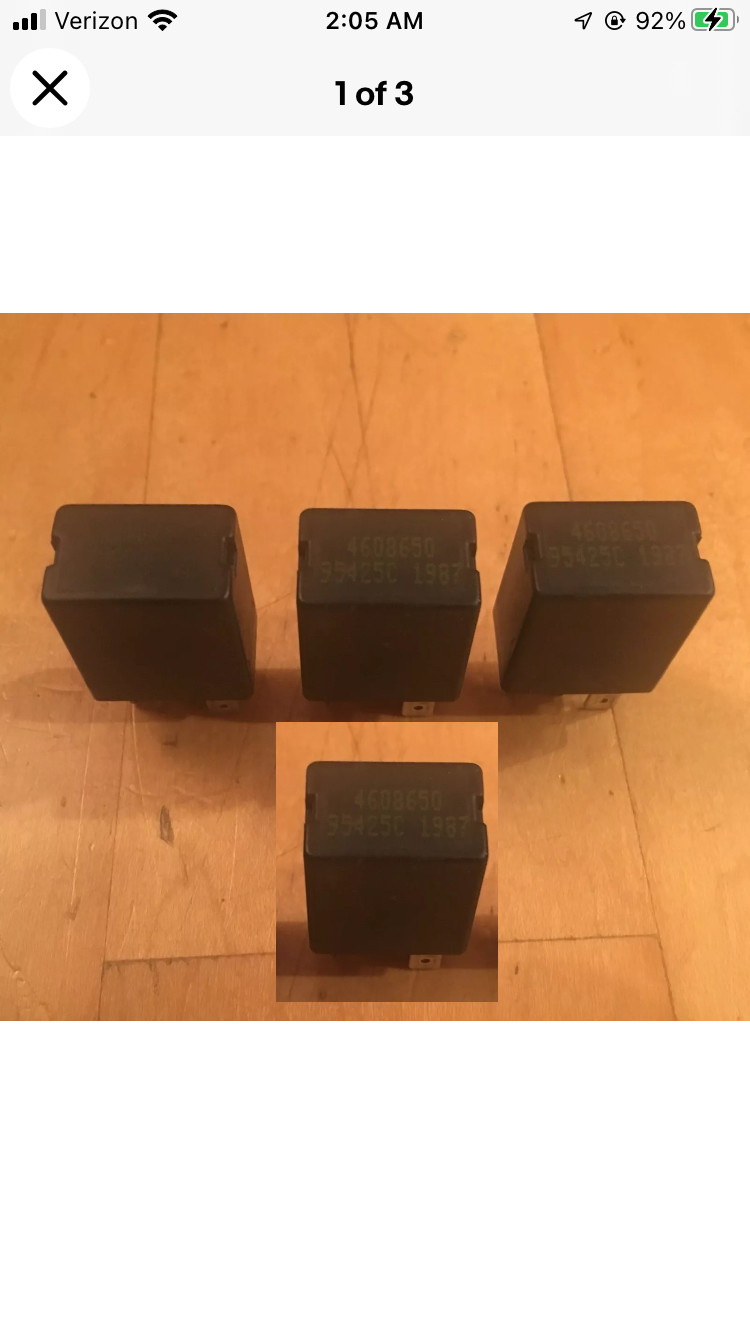 Mopar Chrysler TESTED 4608650 90 day WARRANTY Jeep Dodge Plymouth Relay Set of 4