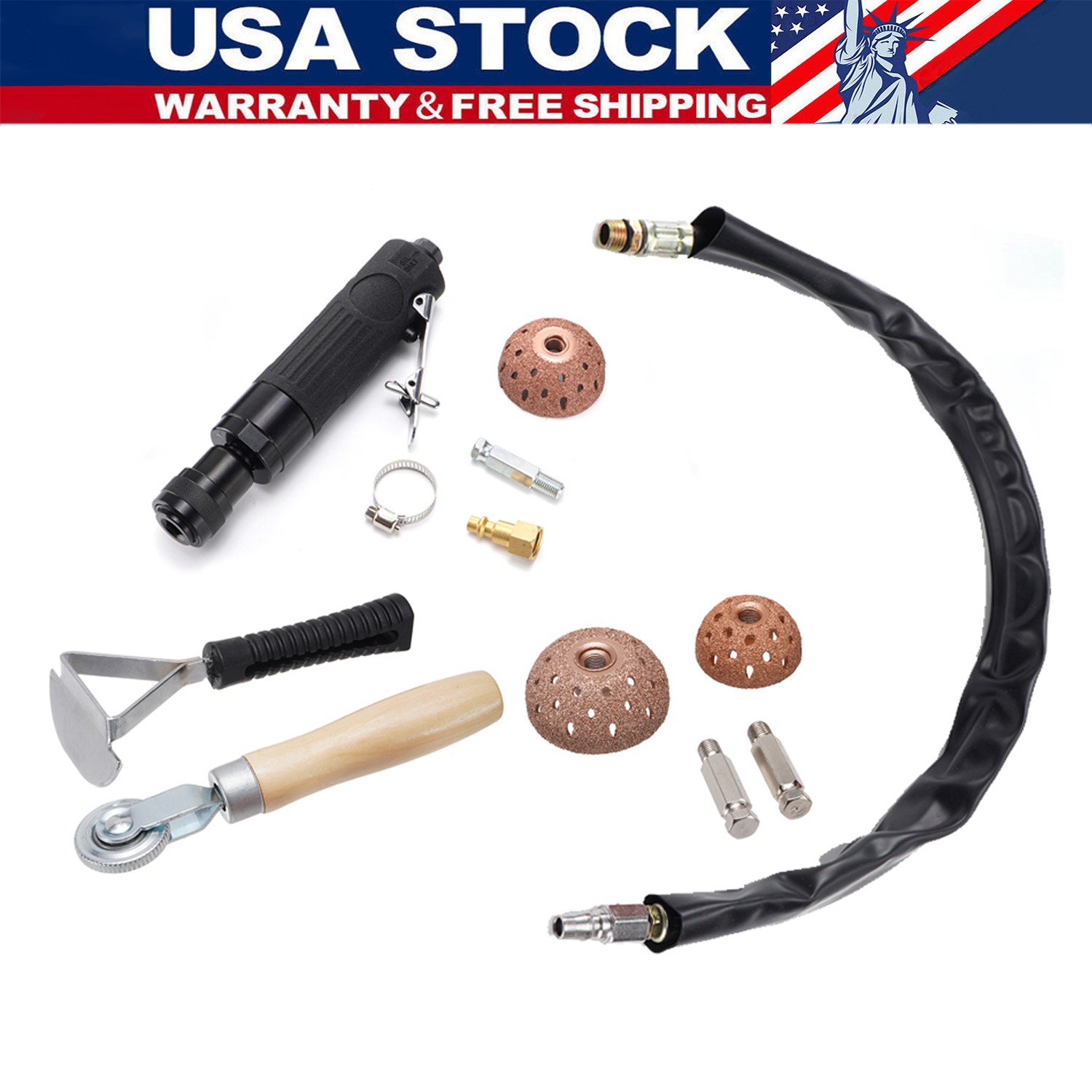 Racewill Air Tire Repair Polish Patch Tools Include 2500rpm Low Speed Air Tir…