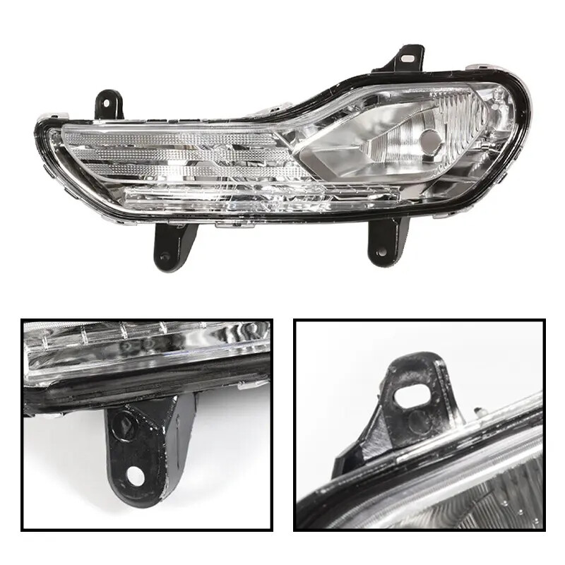 Driver Side For 2013-2016 Ford Escape Front Bumper Fog Light W/Bulb Clear Lens