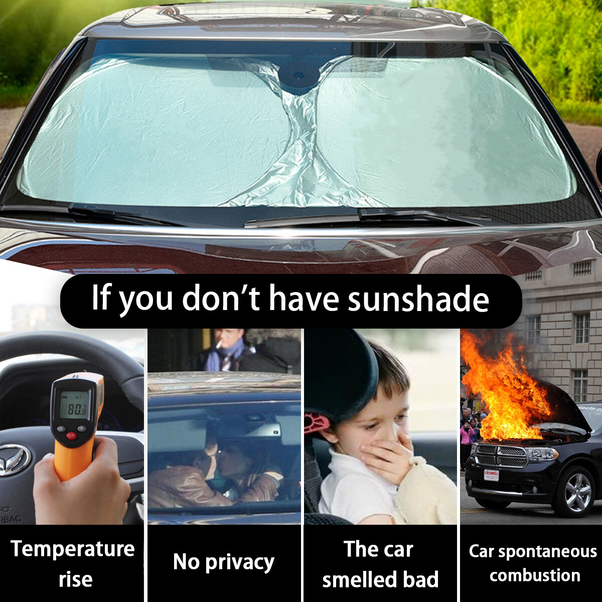 For Ford Ranger GT Accessories Car Windshield Sun Shade UV Block Cover Visor