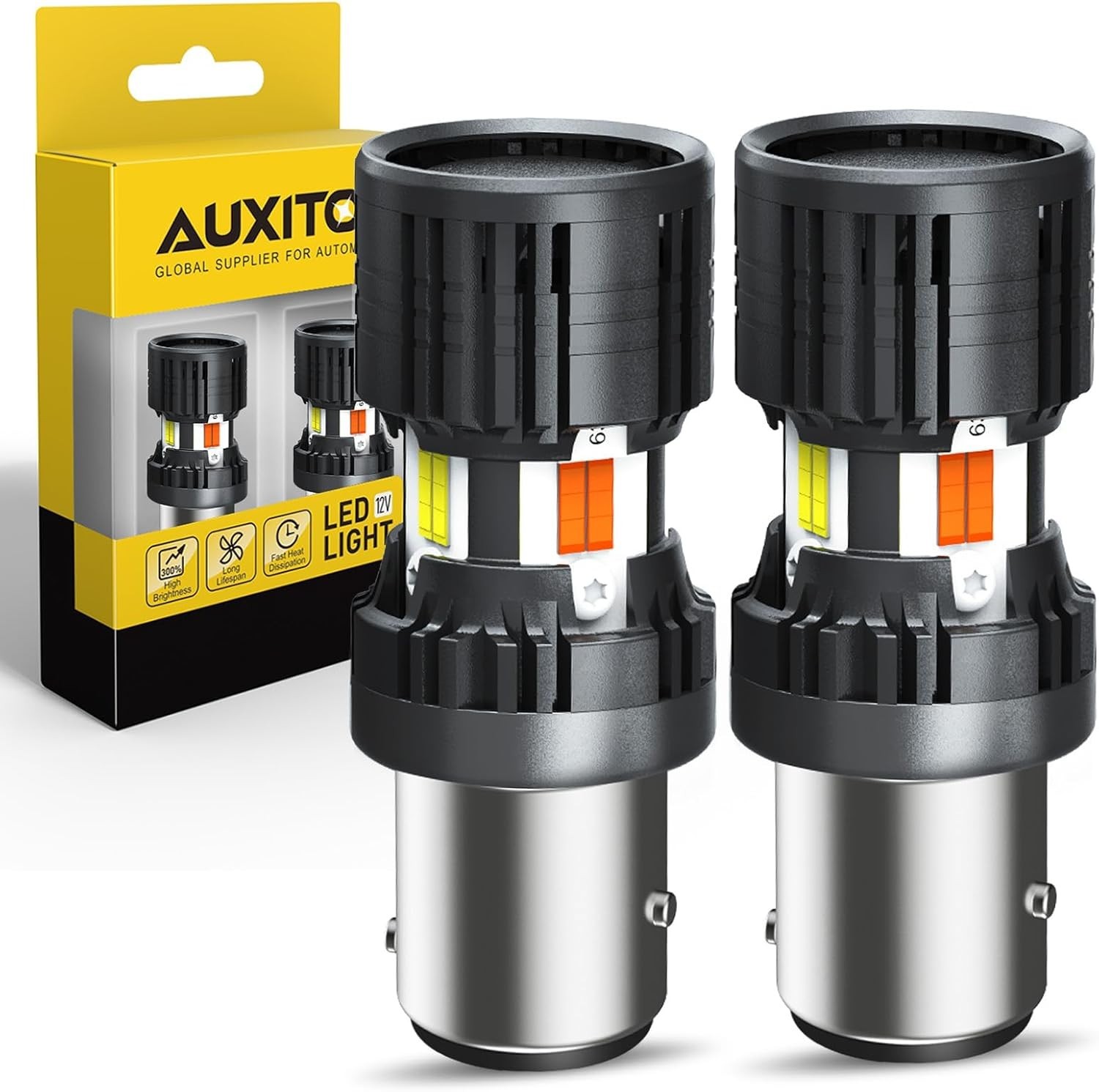 Dual Function 1157 LED Bulbs for Turn Signals & DRL – 50,000 Hours of Brightness