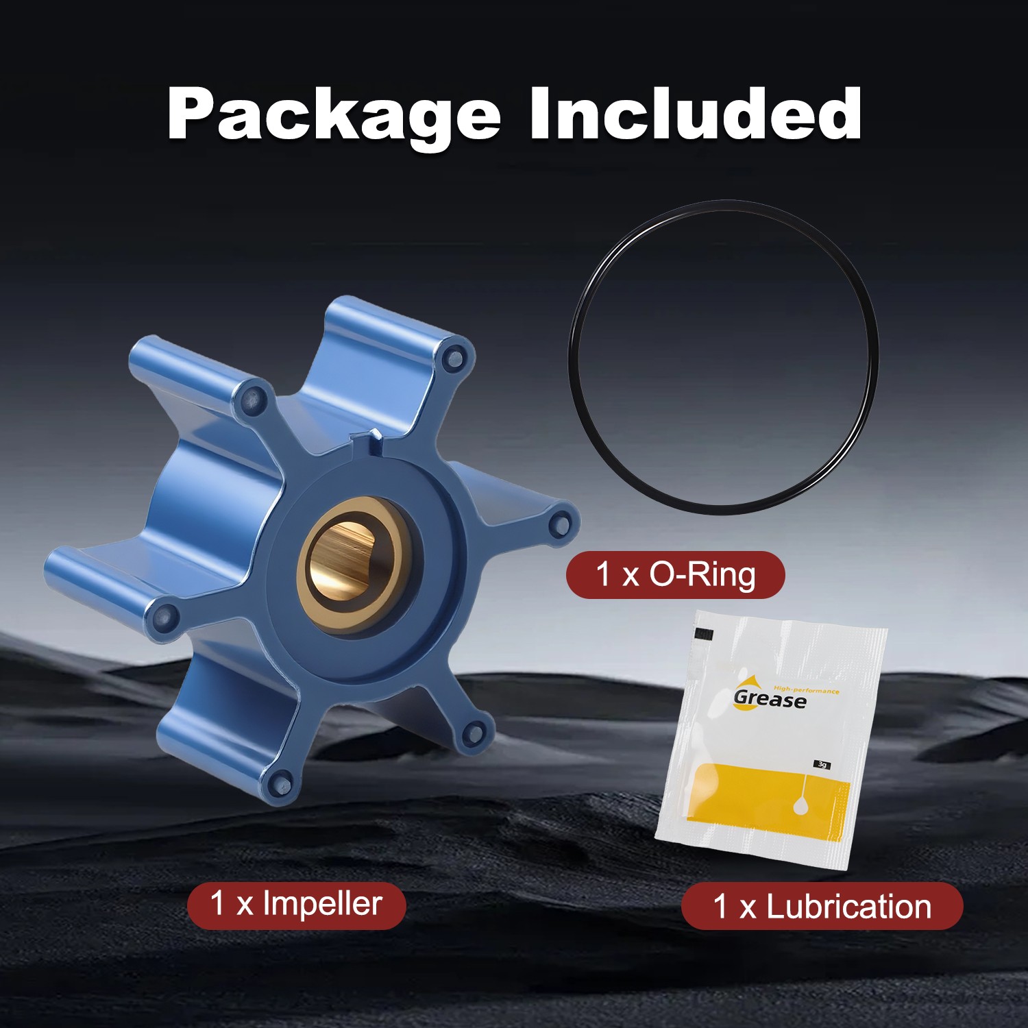 Blue Impeller & O-Ring Kit for Milwaukee M18 Transfer Pumps Replaces 49162771