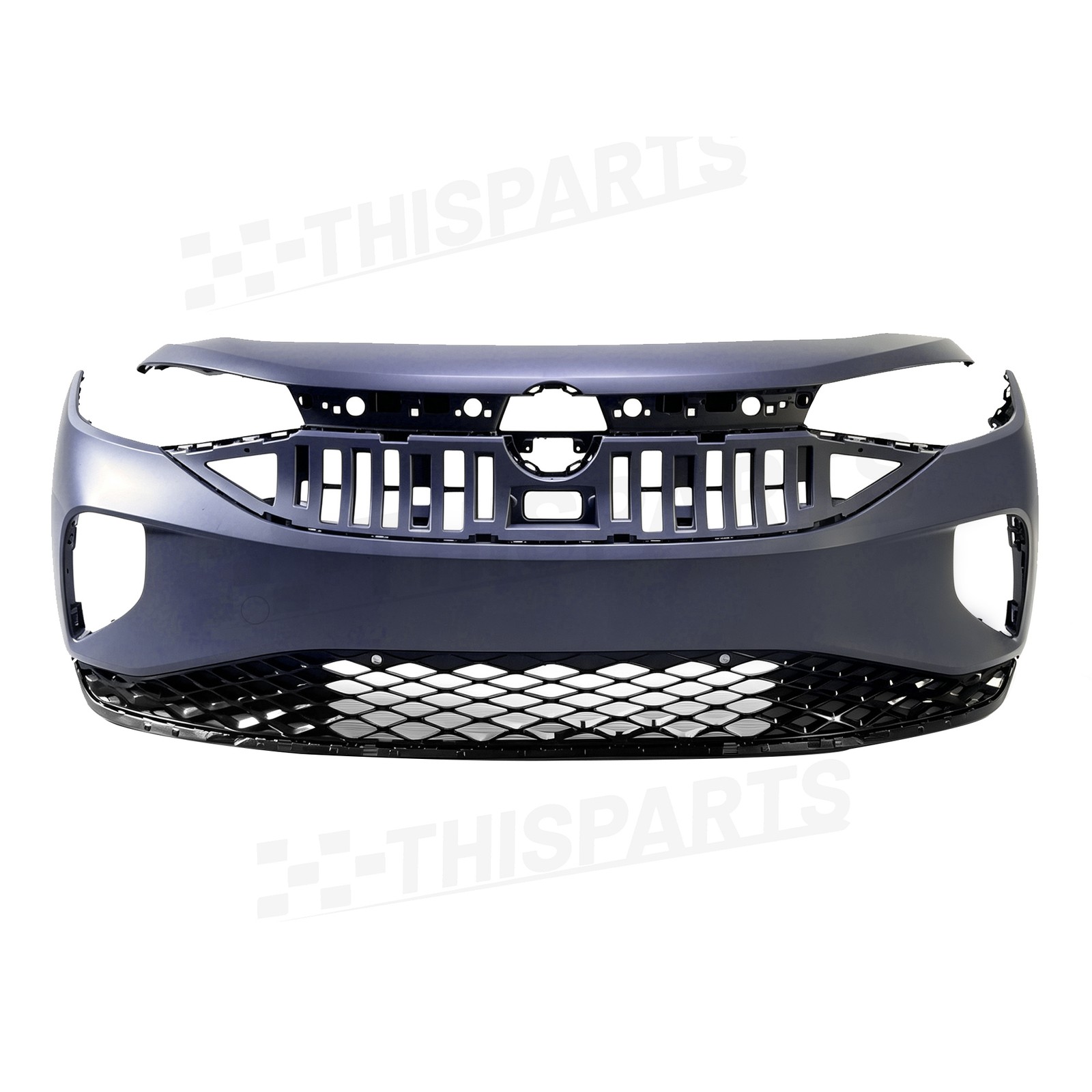 Front Bumper Assembly Gloss Black Fit For VolksWagen VW ID.4 2024-2025 OE Style