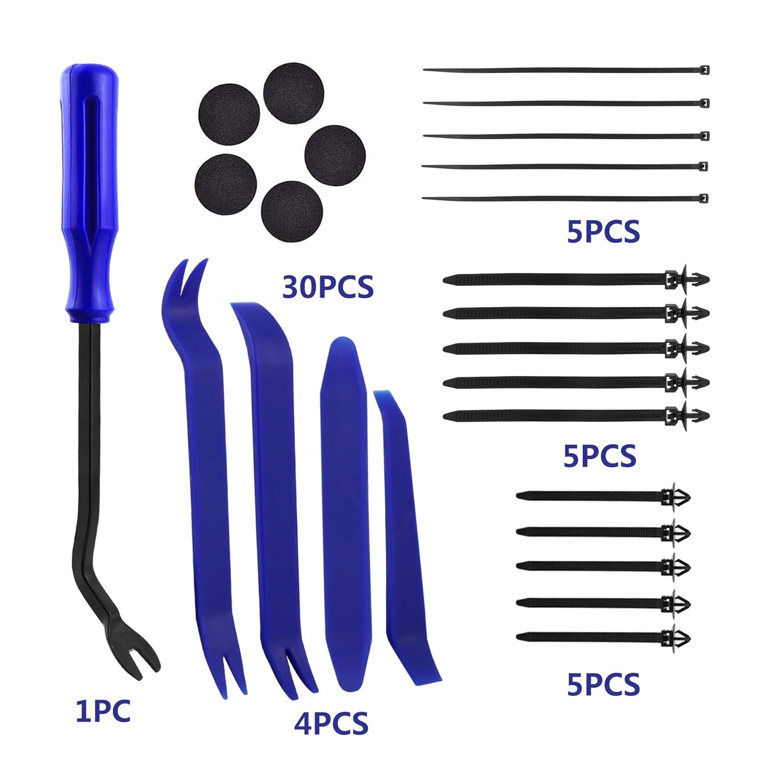 1000PCS Car Push Retainer Bumper Clip U Clip Screw Door Panel Clips Metal Screw