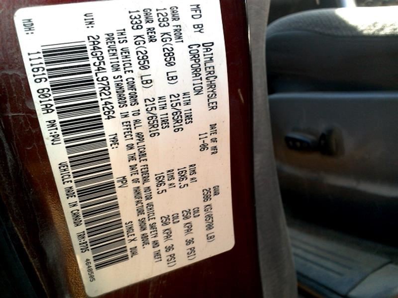 Driver Lower Control Arm Front Touring Fits 05-07 Town & Country 2894656
