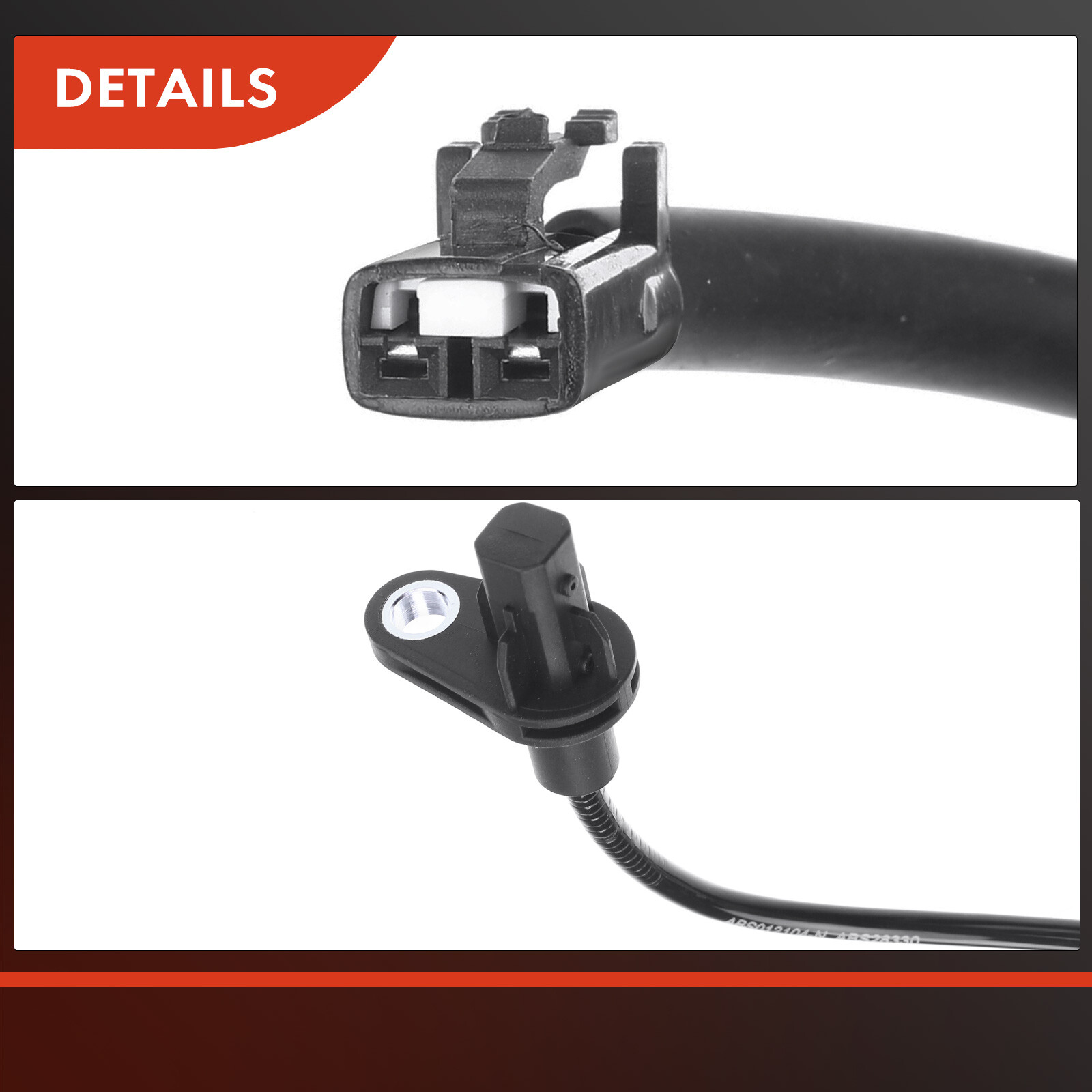 2x Front LH & RH ABS Wheel Speed Sensors for Hyundai Elantra 2012-2013 2015-2016