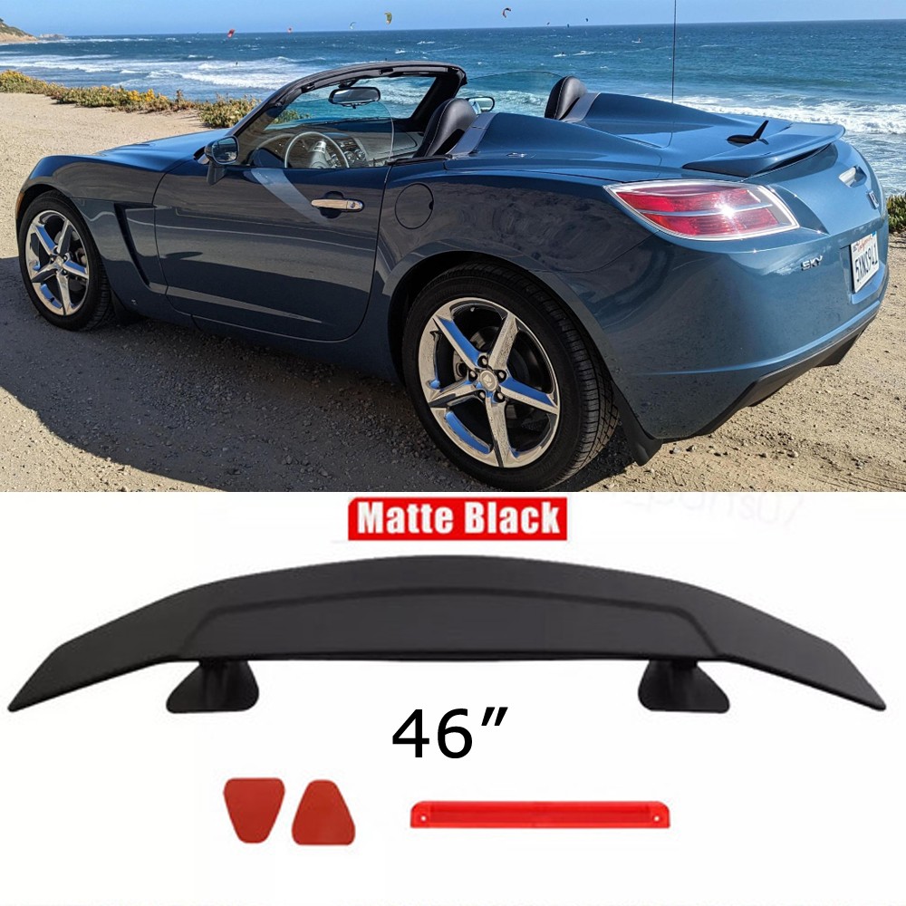 46in Matte Rear Trunk GT Racing Spoiler Wing Lip For Saturn Sky Ion Red Line