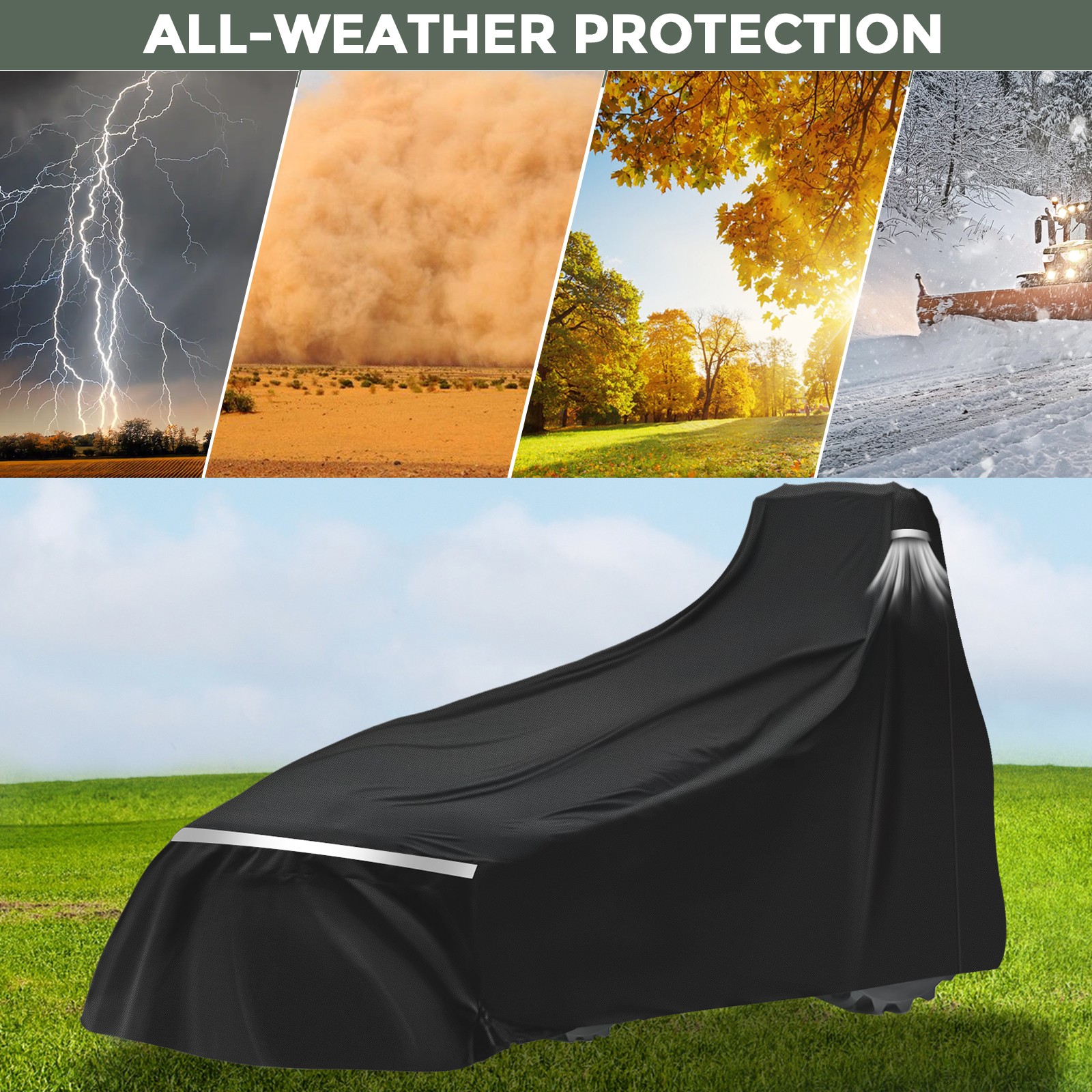 Compact Tractor Covers Waterproof Outdoor Heavy Duty,600 Oxford Cloth US Stock