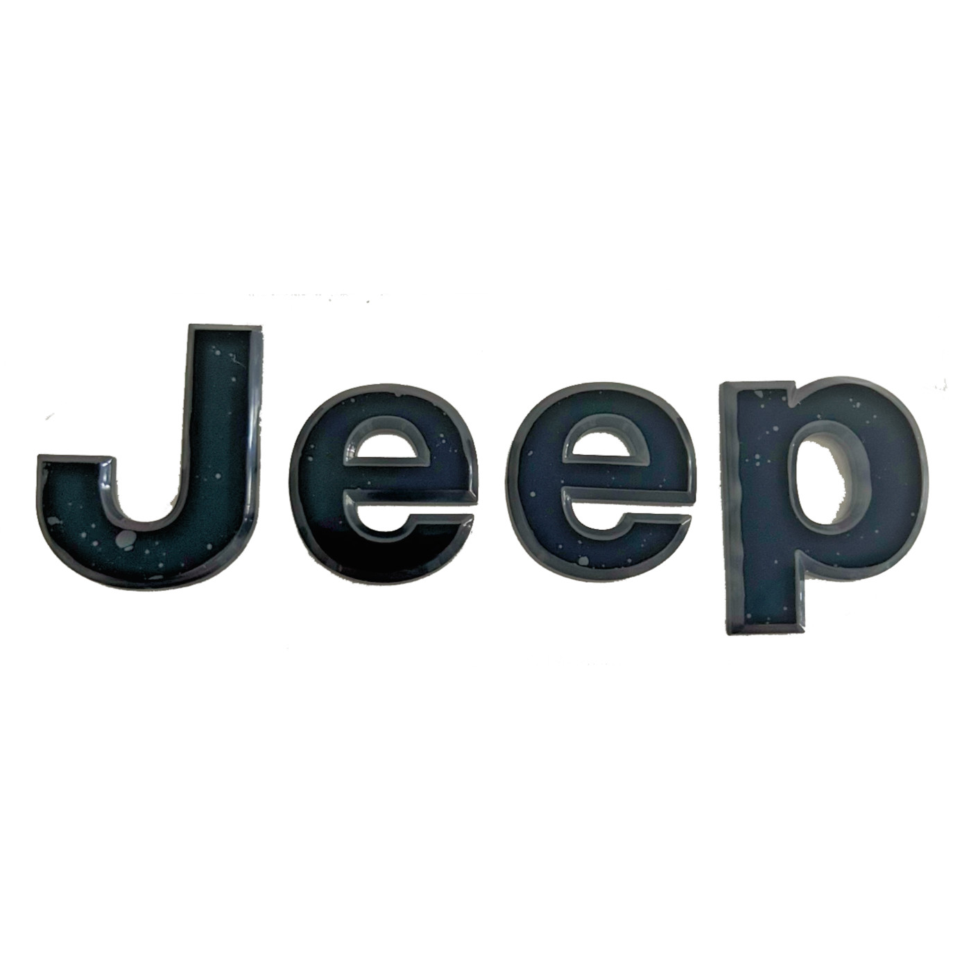 Black JEEP Nameplate Emblem Badge Matte Logo for Wrangler Cherokee Compass Grand